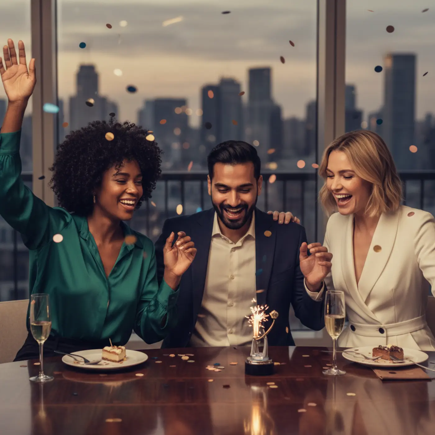 Excited syndicate winners from Queensland